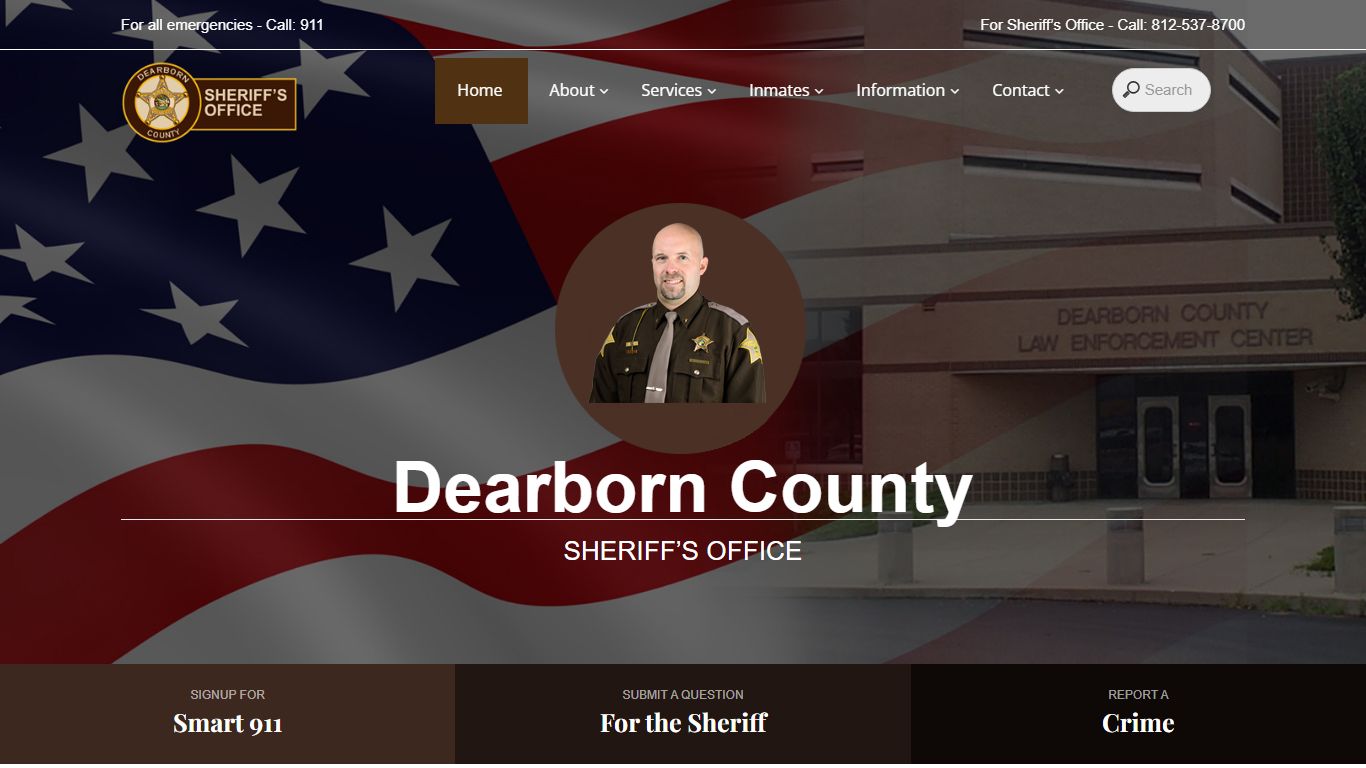 Dearborn County Sheriff's Office – Dearborn County Jail's Main Site